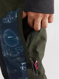 Klättermusen Waterproof Pants<134 Levitend Cutan Britta Pant RosinGreen-CoboltBlue