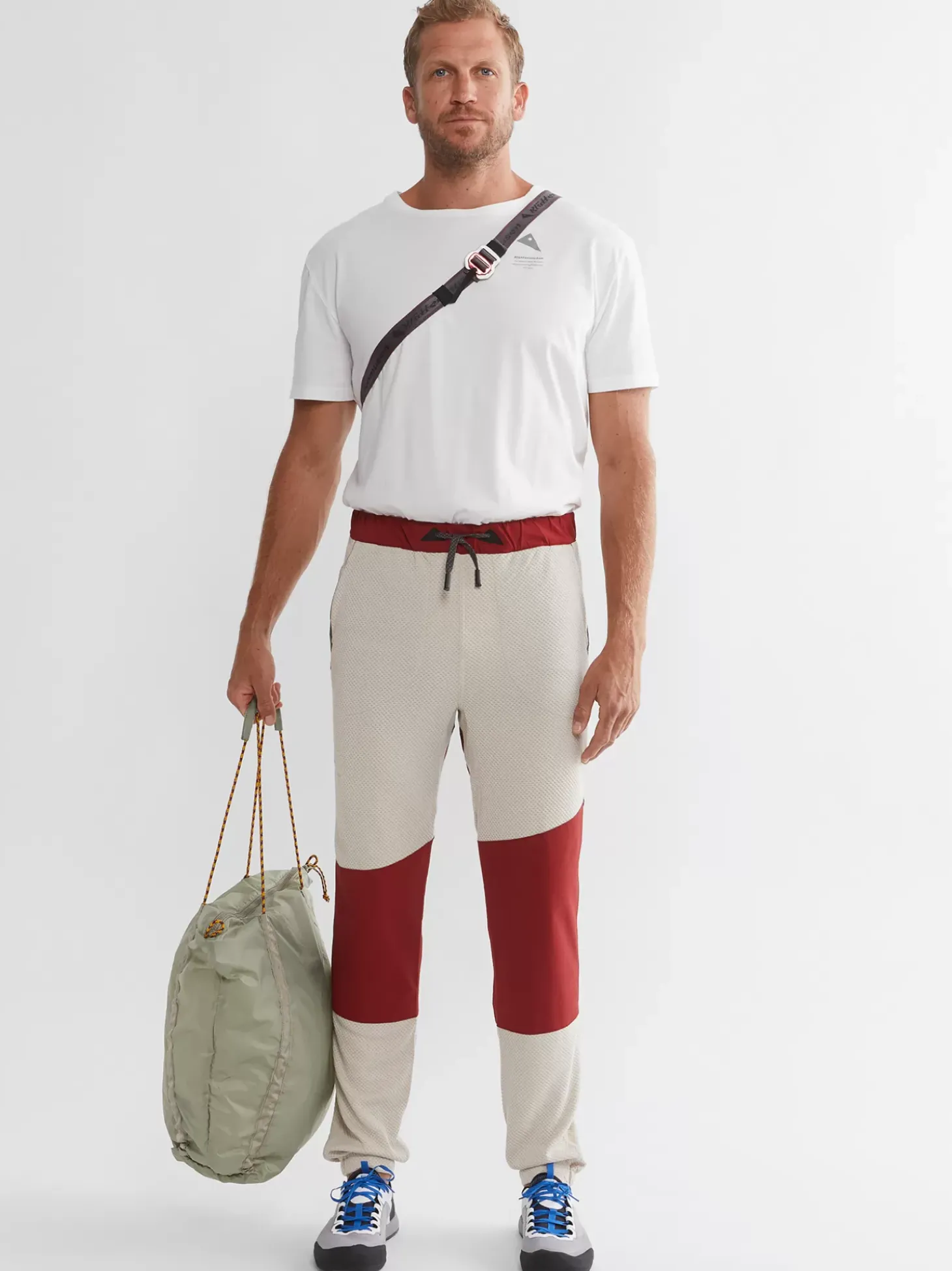 Klättermusen Pants<Hugin WhiteClay-RubyRed